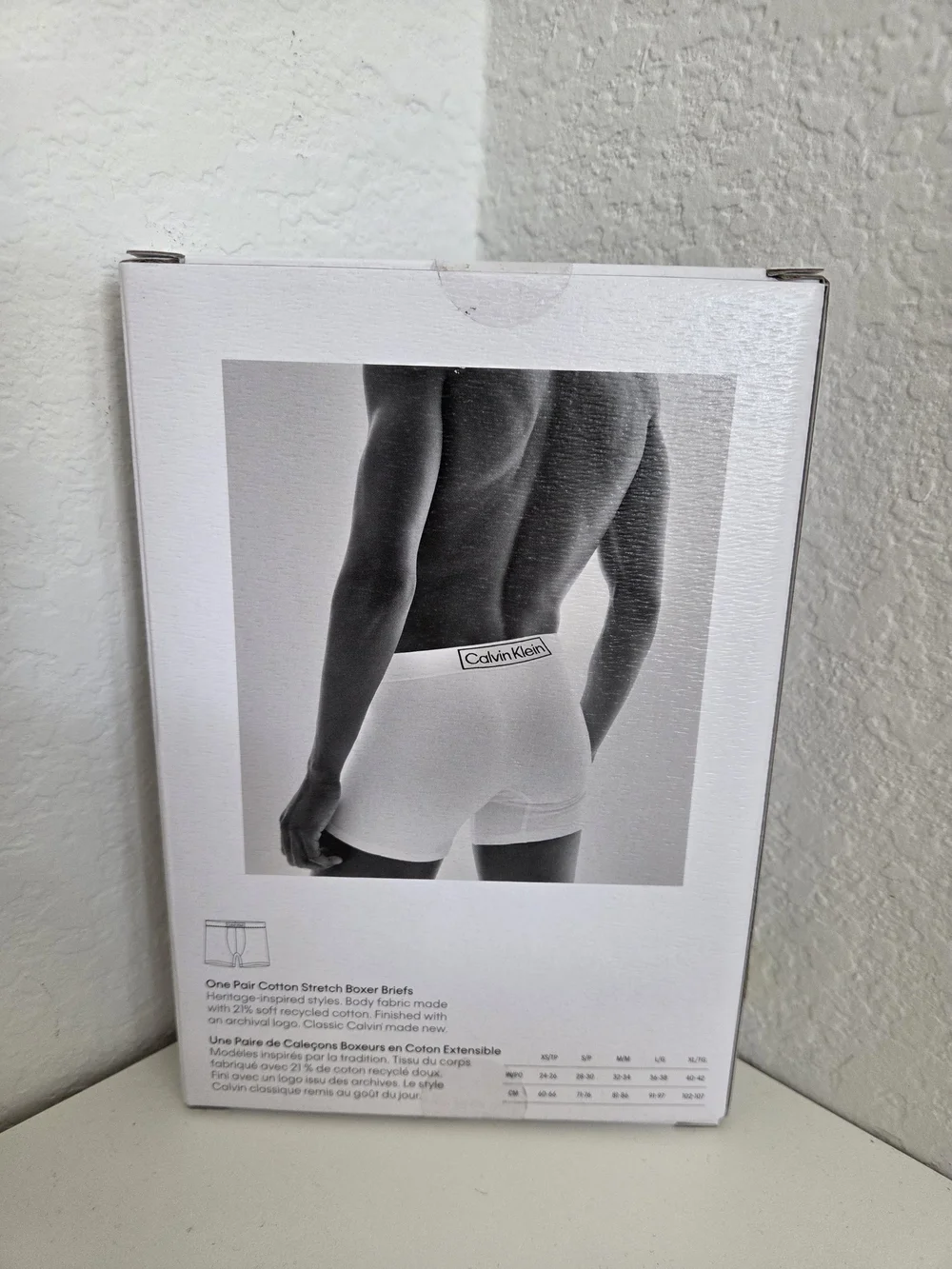 NWT Calvin Klein Reimagined Heritage White Boxer Briefs Medium